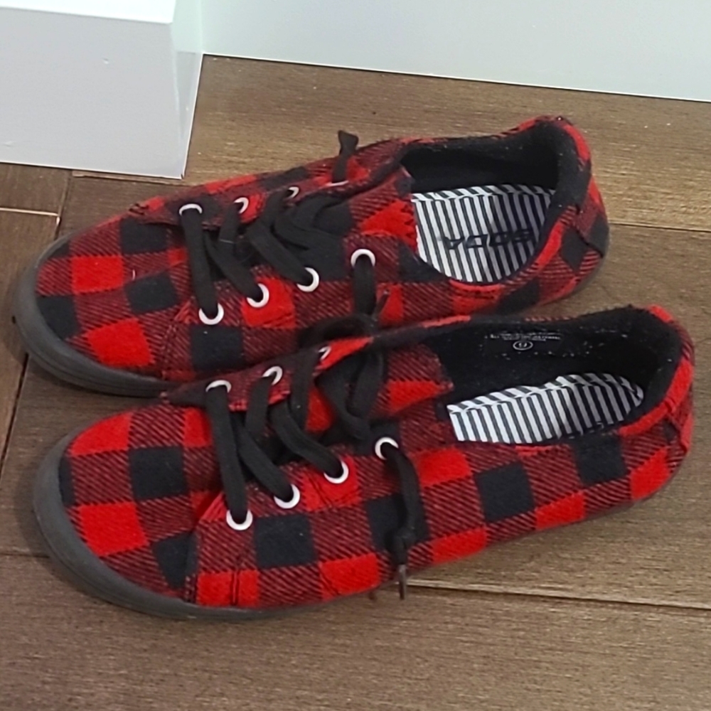 Women's Buffalo Plaid Sneakers